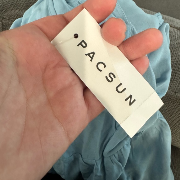 LA hearts blue tiered mini dress - Picture 7 of 8